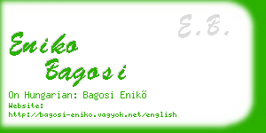 eniko bagosi business card